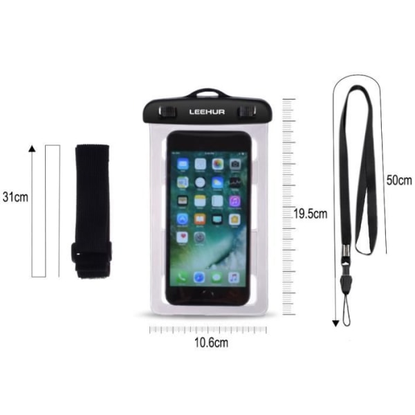 Housse Brassard Protectrice Universel 30M Vandtæt Strand Underwater for => MOTOROLA MOTO G4 > Sølv