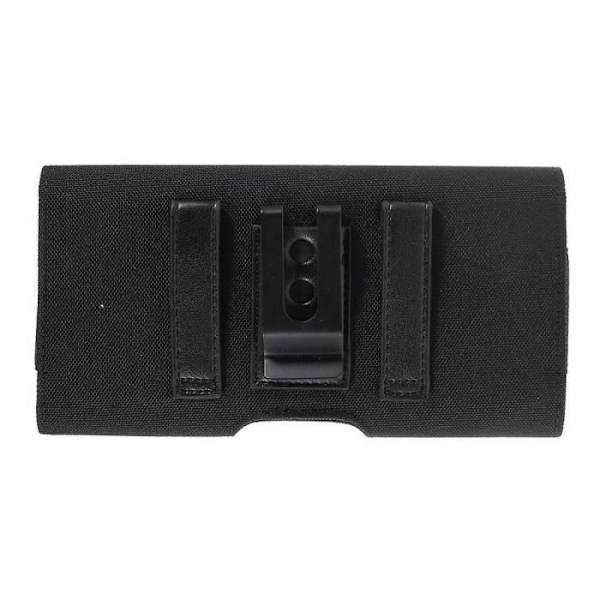 Horizontal Etui Med Metal Klips Til Belte, Tekstil og Læder Med Kreditkortlomme Til Sharp Z3 > Sort sort
