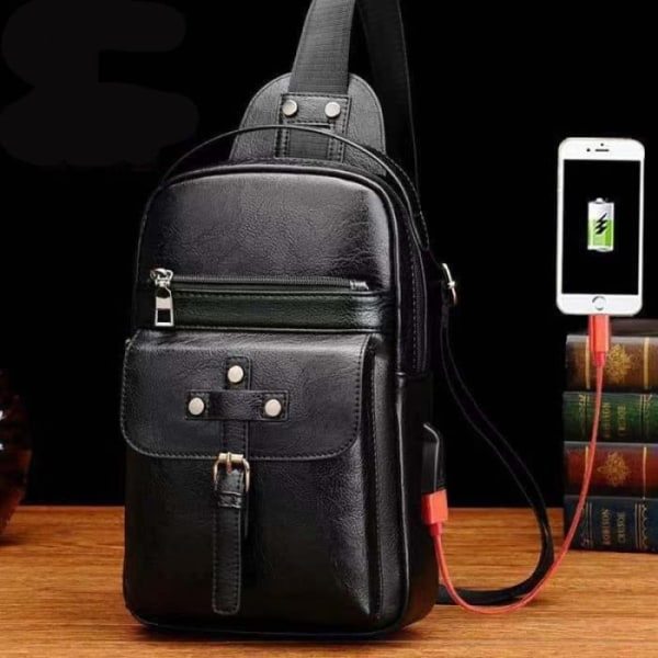 Ryggsäck axelväska kompatibel med Ebook, surfplatta och för BQ Mobile BQ-5731L Magic S (2019) > Svart Svart