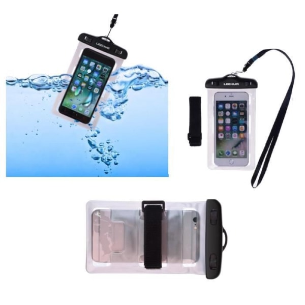 Housse Brassard Protectrice Universelle 30M Imperméable la Plage Underwater för => SONY XPERIA E DUAL, C1604 > Silver