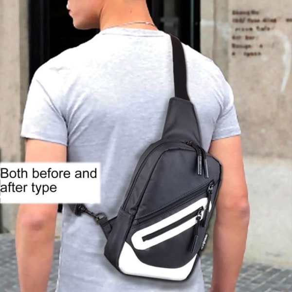 Ryggsäck och axelremsväska i nylon, kompatibel med e-bok, surfplatta och MAXCOM COMFORT MM751 (2018) > Svart Svart