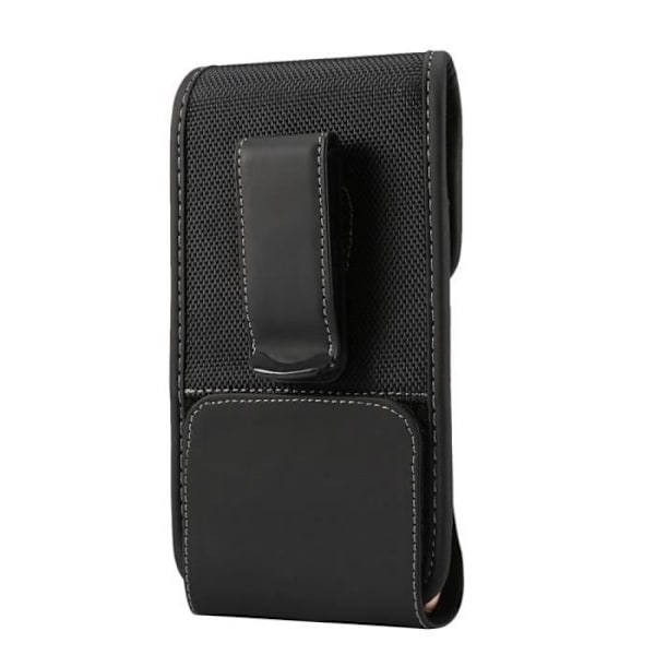 Nylon etui cover med roterende bælteclips til Qihoo 360 telefon N6 Lite 1713-A01 > Sort sort