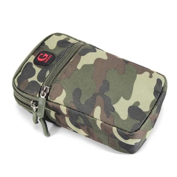 Multifunktionell Fodralbälte för Militär Marint Kamouflage för TECMOBILE TITAN 150 > GRÖN (17.5 x 10 cm) Grön