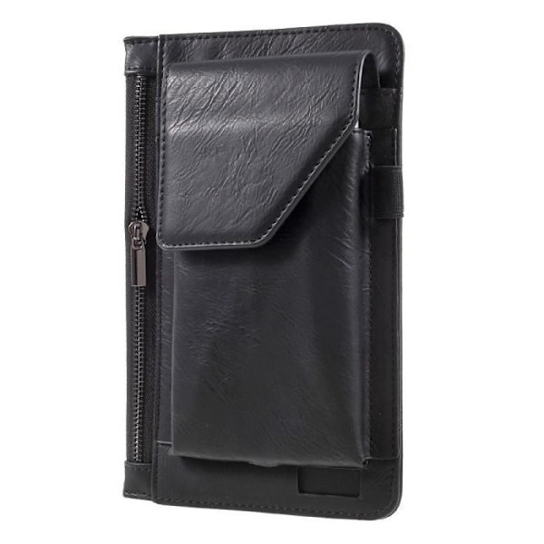 Vertikalt bältesfodral - Sigma Mobile - X-style S5501 - Syntetiskt läder - Svart - Chic Svart jag
