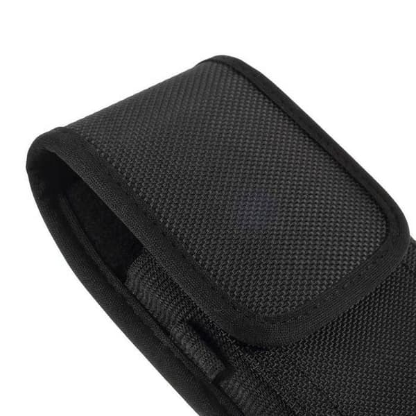 Smartphoneetui - HAWEEL - Coolpad Cool 20S (2022) - Sort - 2 bæltestropper - Velcro lukning Svart