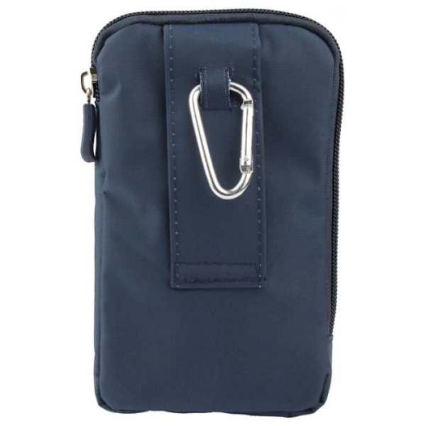 Fodral Multifunktionell Universal Flera Fack Dragkedja och en Karbinhake för => SAMSUNG GALAXY SL I9003 > BLÅ BLÅ (16 x 9,5 cm)