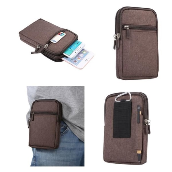 Universal Multifunktionsfodral - ACER - Brun - Nylon - Fack - Dragkedja Brun (17 x 10,5 cm)