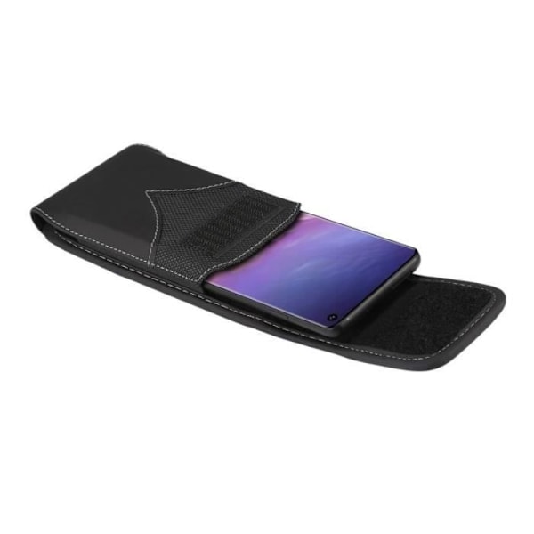 Nyt Stil Etui Hylster Nylon med Rotationsbælteklip til Alcatel Lume > Sort sort