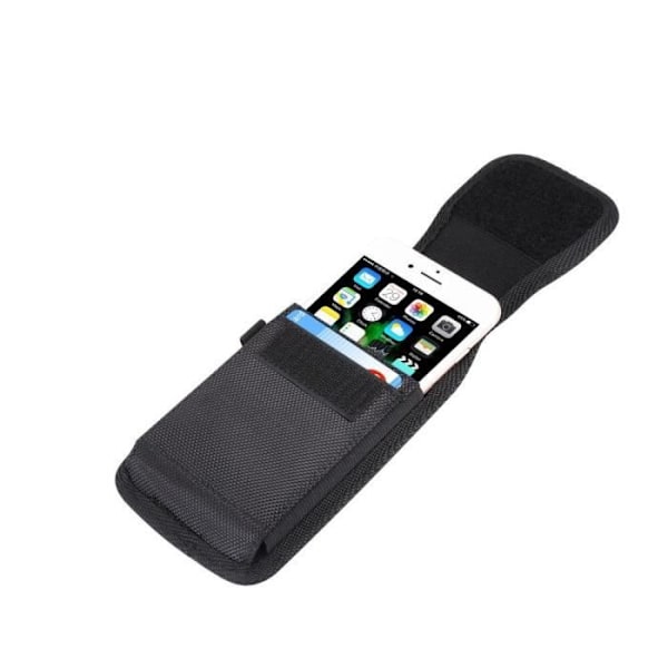 Etui Housse Ceinture - DFV mobil - Samsung Galaxy S21+ 5G - Läder Nylon - Svart - Semi-styv Svart