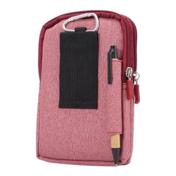 Universal Multipurpose Cover Case Flera blixtlåsförsedda fack och en karbinhake för => MOTOROLA MOTO Z2 PLAY DUAL >