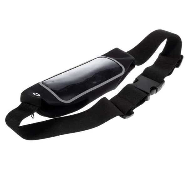 för LG LMX210LMW W Series W10 Alpha (2020) reflekterande midjeväska med pekskärm Vattentät löpande promenader - Svart Svart
