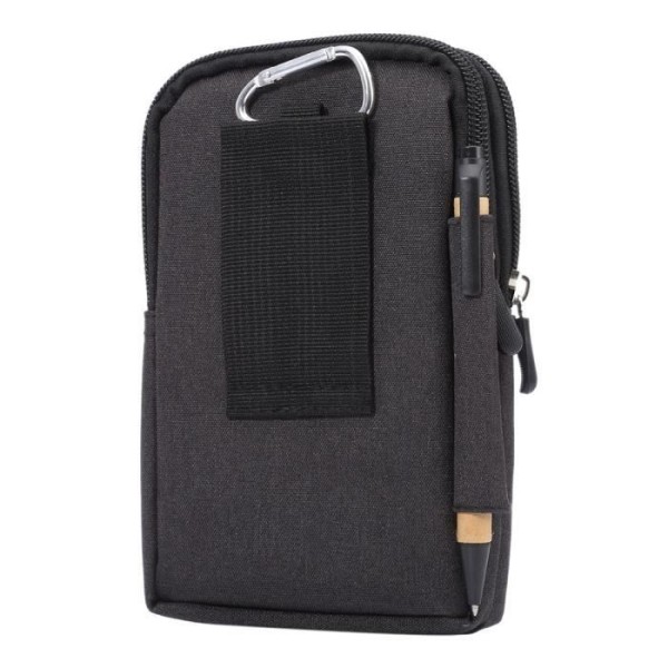 Universellt Etui - ACER - Multi-användning - Nylon - Svart - Fack med Karbinhake Svart (17 x 10,5 cm)