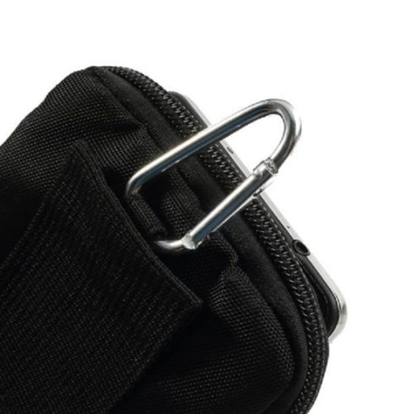 Fodral Multiuse Universell Flera Fack Dragkedja och en Karbinhake för => BLU PURE XL > SVART XL (16.5 X SVART XL (16,5 X 10 cm)