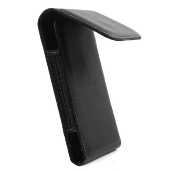 Etui Housse Clip Bälte Metallisk Vertikal Klämma i Konstläder för => SHARP AQUOS CRYSTAL X 402SH (2015) > Svart Svart