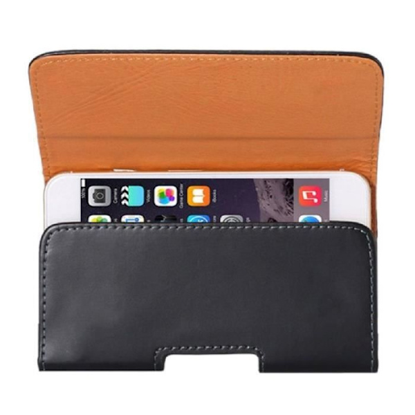 Horisontell Etui Med Clips För Bälte i Slätt Konstläder för Samsung Galaxy Note 10 Lite (2020) > Svart Svart