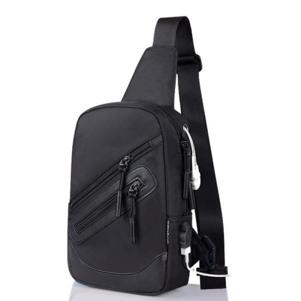 Ryggsäck Axelryggsäck i Nylon som är kompatibel med E-bok, Tablet och för Kruger&Matz Move 3 > Svart Svart