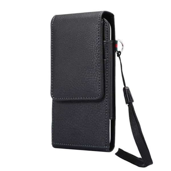 Housse Porte-cards Clip Belt Rotating 360 Magnetic Closure for LG K10 Power > Black sort