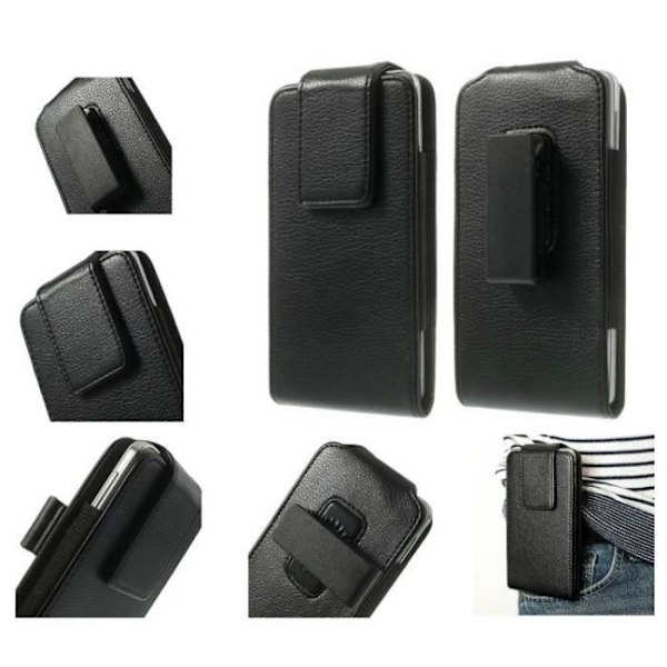 Housse Clip Belte Rotativ 360 Etui med Magnetisk Lukning til TECNO CAMON IACE2X (2019) > Sort sort