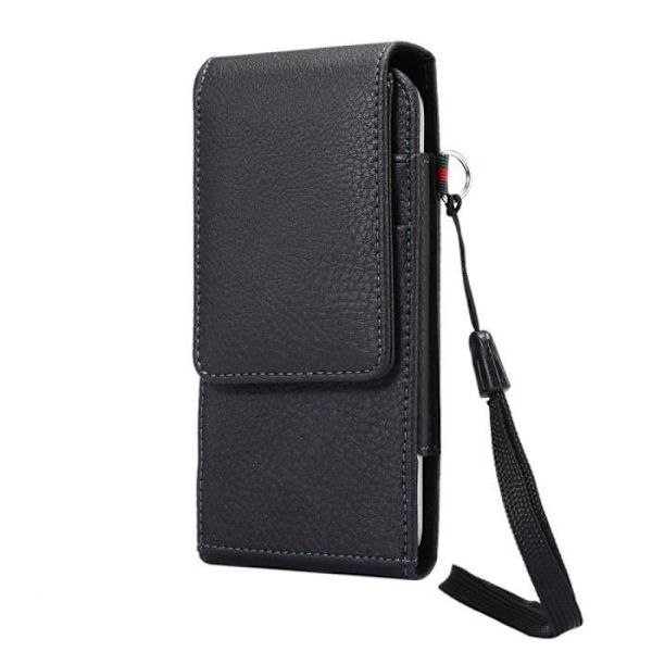 Hus til kort med bælteclip roterende 360 etui med magnetisk lukning til Lenovo A2010, Angus2 > Sort sort