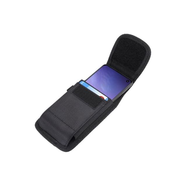 til Asanzo A2 (2022) Lodret bæltekasse Cover Læder Nylon - Sort Svart