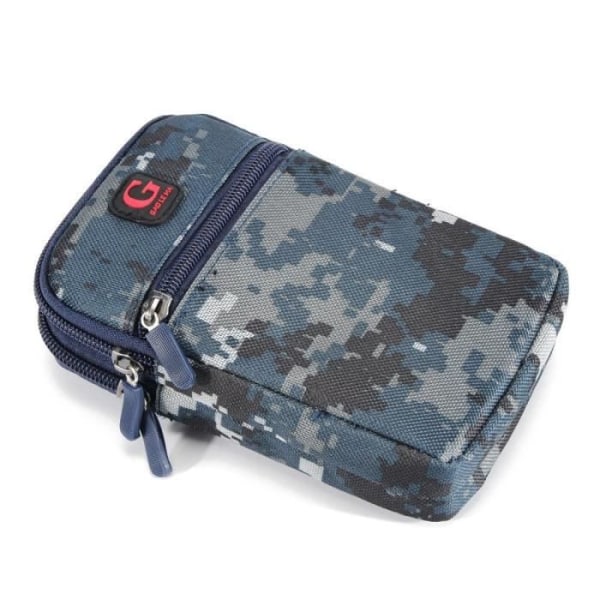 Kamouflage Etui Bälte Multi-användning Militär Marin för OUKITEL WP5 (2020) > Blå (17.5 x 10 cm) Blå (17,5 x 10 cm)