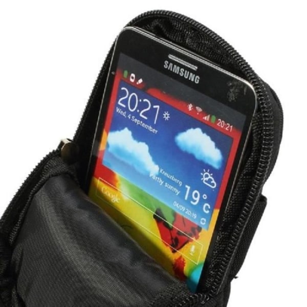 Étui Housse Multiusages Universell Flera Fack Dragkedja och en Karbinhake för => PHILIPS X623 TELEFON > SVART XL SVART XL (16,5 X 10 cm)