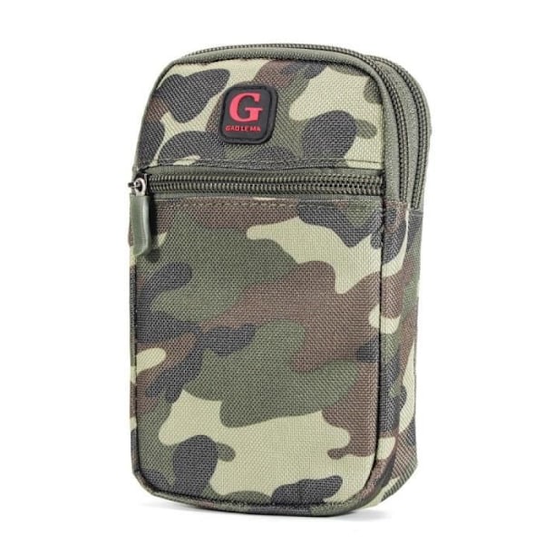 Multifunktionell Fodralbälte för Militär Marint Kamouflage för TECMOBILE TITAN 150 > GRÖN (17.5 x 10 cm) Grön
