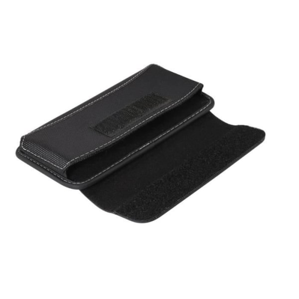 Etui Housse Bælte Vandret Ny Design Læder & Nylon til MEIZU MX6 M685U PREMIUM EDITION > Sort Svart jag