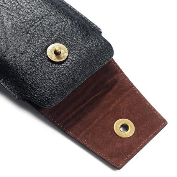 Läderetui - Infinix - Note 10 (2021) - Vertikal - Magnetisk Stängning - Svart Svart