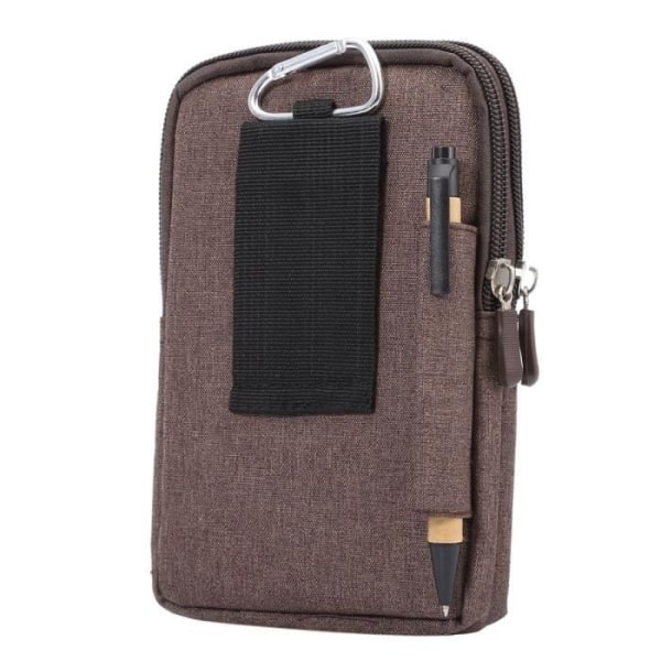 Universal Multipurpose Cover Case Flera blixtlåsförsedda fack och en karbinhake för => MOTOROLA MOTO Z2 PLAY DUAL >