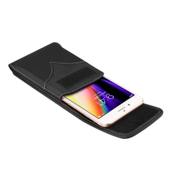 Nyt Stil Etui Hætte Nylon med Rotationsbælteklips til Asus Zenfone 3 Deluxe ZS570KL (2016) > Sort sort