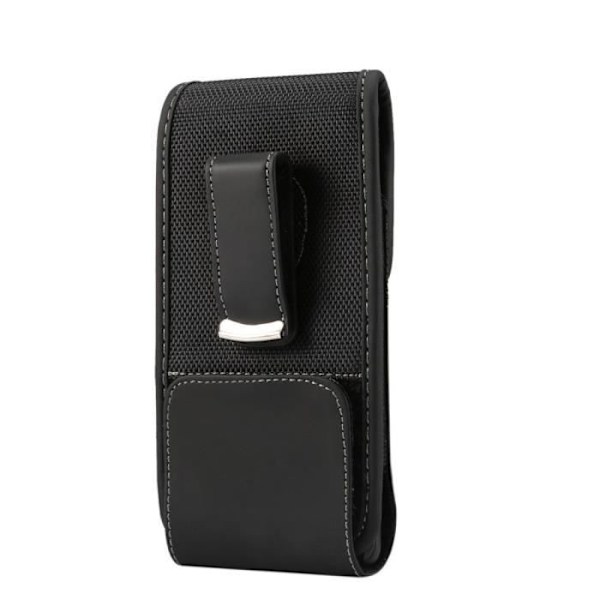 Ny Stil Etui Tas Nylon med Rotation Bælteclamp til HAIER ALPHA A6 (2018) > Sort sort