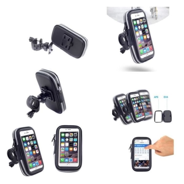 Professionellt stöd för cykel- och motorcykelreflektor, vattentät, roterbar 360 för => OBI WORLDPHONE SJ1.5 >
