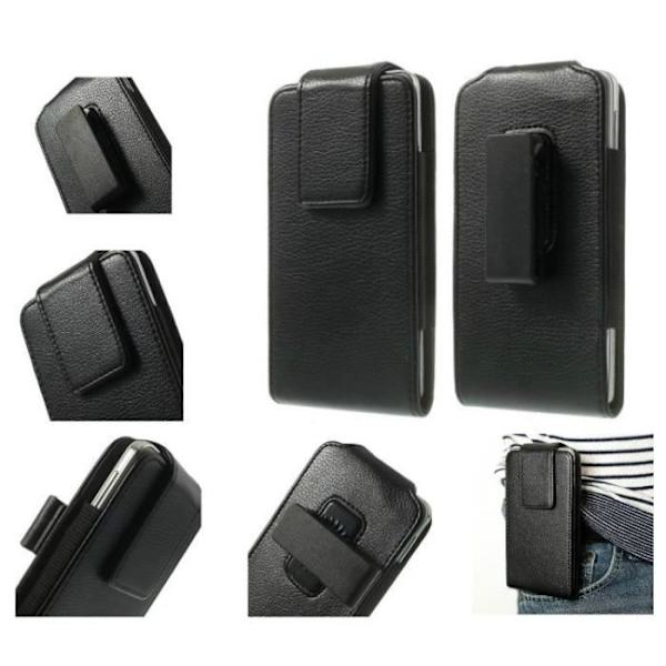 Housse Clip Bælte Rotativ 360 Etui med Magnetisk Lukning til FUJITSU F-01L (2019) > Sort sort