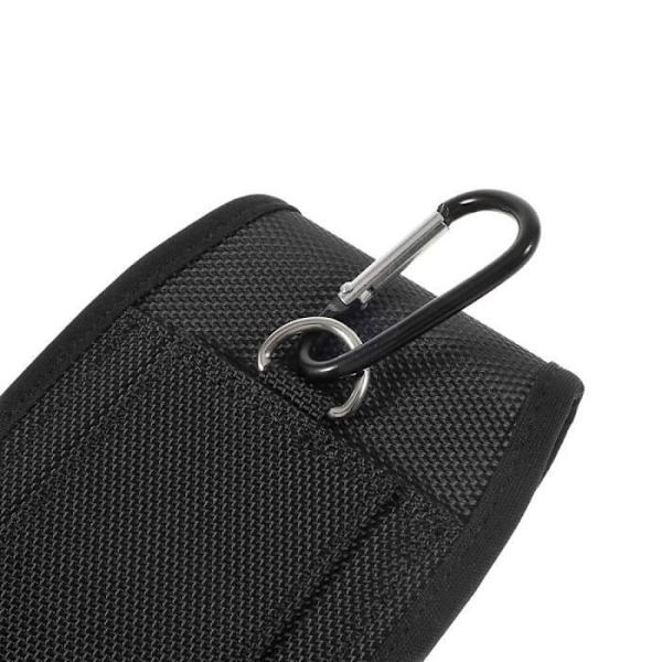 Etui för Tecno Spark Go (2021) - Svart - Nylonfodral - Semi-stivt - Kardborrestängning - Affärsdesign Svart