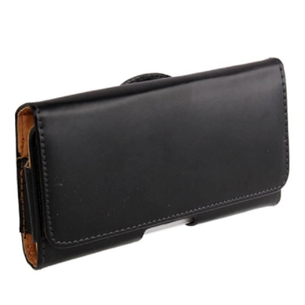 Horisontell Etui Med Clips För Bälte i Slätt Konstläder för Samsung Galaxy Note 10 Lite (2020) > Svart Svart