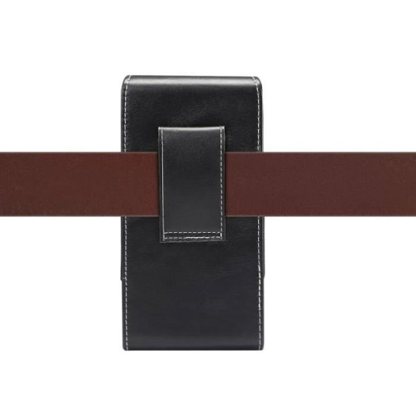 Bältefodral - Syntetiskt Läder - iPhone 8 Plus - Magnetstängning - Vattentålig - Elastisk Svart jag
