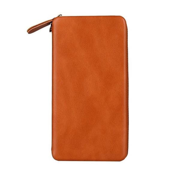 til Energizer E242S (2022) Executive Wallet Case med Fastgørelse - Brun brun