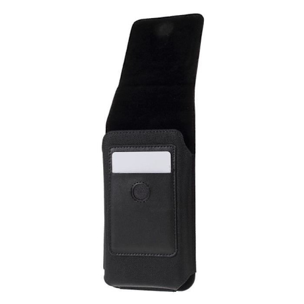Vertikal etui klips metal bælte med tekstil og læder samt kortholder til VERTU Signature Touch RM-980 > Sort sort
