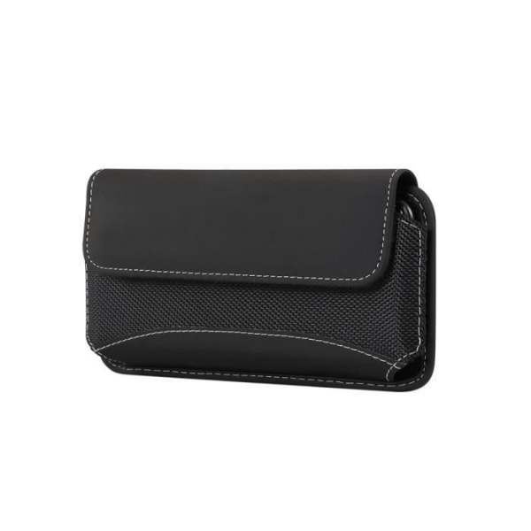 Fodral Rem för Horisontell Ny Design Läder & Nylon för QIHOO 360 PHONE N6 PRO 1801-A01 > Svart Svart jag