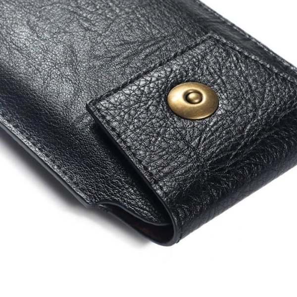 Läderetui - Infinix - Note 10 (2021) - Vertikal - Magnetisk Stängning - Svart Svart
