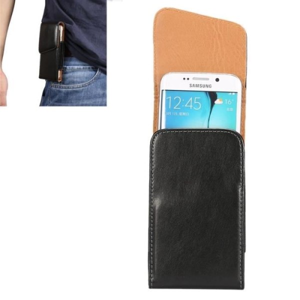 Housse Exécutive Clip Ceinture Rotativ 360 Etui i Konstläder för => MANTA MSP4007, SMARTPHONE MSP4007 > Svart Svart