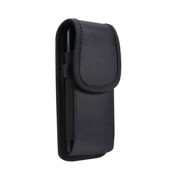 til Realme 9 Pro+ (2022) Lodret bæltetui Cover Læder Nylon - Sort Svart
