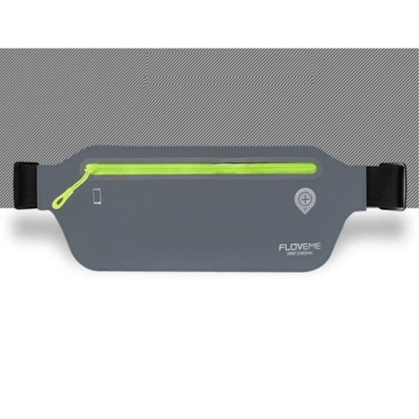 "Mobiltelefon fodral midjeväska löpning promenad reflex vattenavvisande för Tecno Pop 2S Pro (2019) > GRÅ" GRÅ