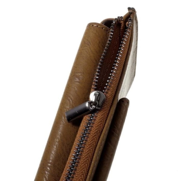 Horisontal Bælteetuie - Sharp - Sense3 - Syntetisk Læder - Brun - 15,5x9,0 cm kastanj jag