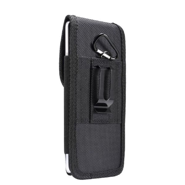 til Coolpad Cool 10A (2021) Lodret bæltekasse Cover Læder Nylon - Sort Svart