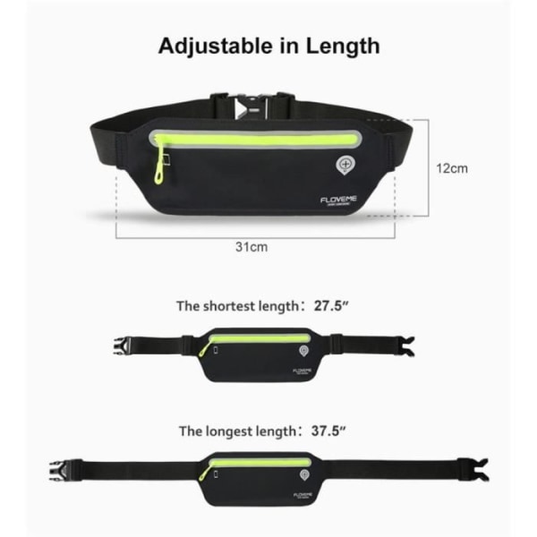 etui fall för mobiltelefon Gürteltasche löpning promenad reflekterande vattentät för Oppo AX5s (2019) > GRÖN GRÖN