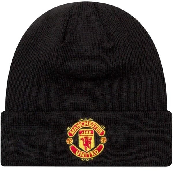 Manchester United Football Club Beanie Knitted Beanie One Size Black