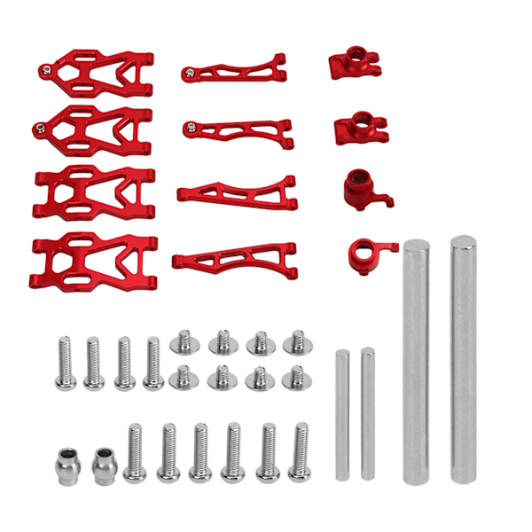 RC Øvre og Nedre Opphengsarmer Aluminiumslegering Svingarmsett for SCY16101PRO 16102 1/16 Fjernstyrt Bil Rød