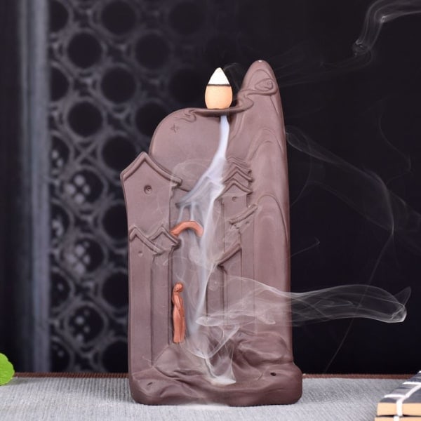 1 st Keramik Bakflödes Rökelsehållare Ugn Sandal Zen Ornament Skrivbords Aromaterapi Hållare Prydnad